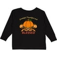 thumbnail image 3 of Inktastic Thankful Grateful and Blessed Pumpkins and Sunflower Boys or Girls Long Sleeve Toddler T-Shirt, 3 of 5