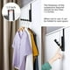 thumbnail image 5 of Gancho de pared plegable, percheros plegables, ganchos para puertas de acero inoxidable, incluye 4 ganchos, para colgar ropa, bolsos, bufandas y coronas navideñas JAMW Sencillez, 5 of 5