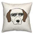 thumbnail image 2 of Creative Products Dog with Sunglasses 16 x 16 Spun Poly Pillow, 2 of 3