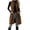 Coffee, variant on FchengtaiS Womens Corduroy Long Vest Double Breasted Sleeveless Blazer Jackets Business Casual Fall Outerwear Outfits with Pockets