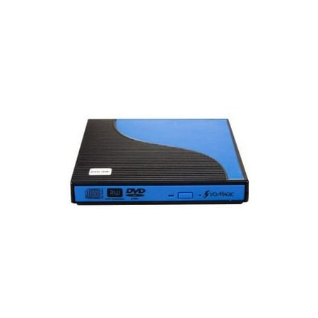 I/OMagic Slim External DVD Burner - USB 2.0 Interface, 8x DVD-RW, 24x CD-RW, 8x DVD-ROM, 6x DVD DL, with NTI Mediamaker
