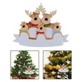 thumbnail image 1 of Reno Personalizado perfecl Familia Colgante Adornos Navidad 5 cabeza, 1 of 8
