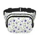 thumbnail image 1 of Fotbe Purple Chicory Cangurera Cuadrada con Estampado de Doble Capa, Bolsa de Cintura Ajustable Mini para Hombres y Mujeres, 1 of 9