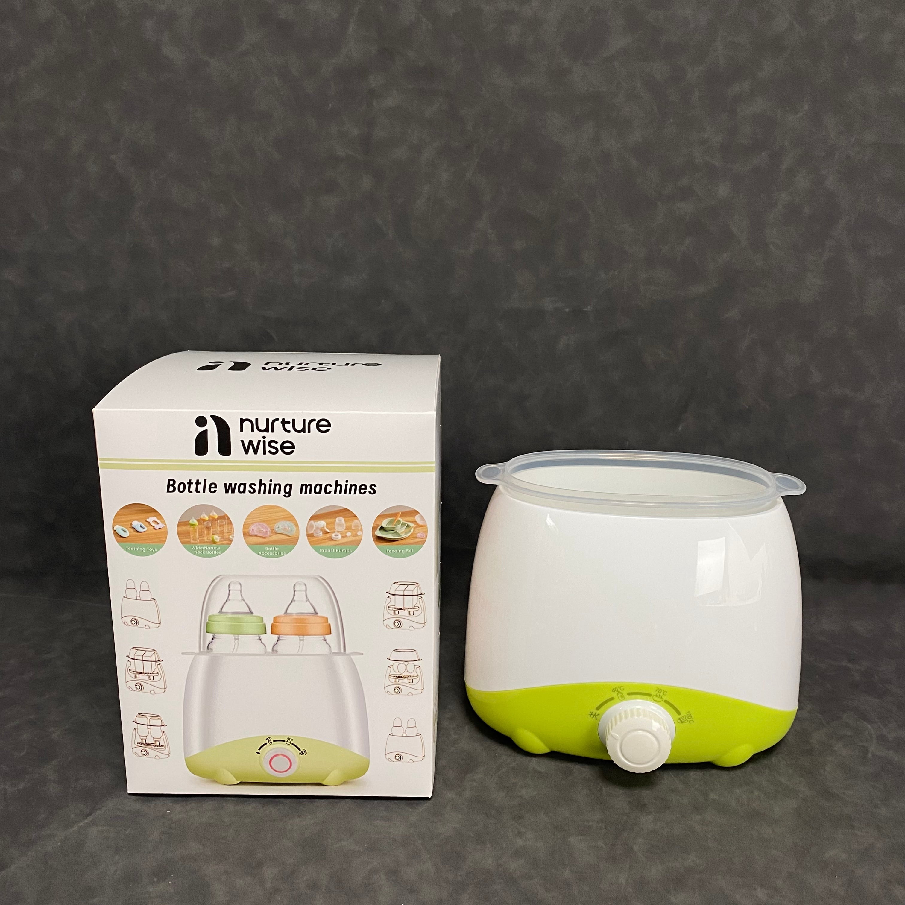 nurture wise Bottle washing machines, All-in-One Baby Bottle Washer and Sterilizer & Dryer, Cleaning Machine for Bottles, Pump Parts & Baby Essentials, Effortless Care, Replaces Hand Washing
