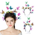 thumbnail image 1 of Femmes Hair Hoop Mode Papillon Décoratif Nuptiale Bande Bande de Cheveux Partie Bandeau, 1 of 8
