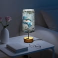 thumbnail image 6 of Touch-Control 3-Color Desk Lamp with Plug – Energy-Saving LED + 3 Simultaneous Charging Ports Snowman in The Frozen World, 6 of 8