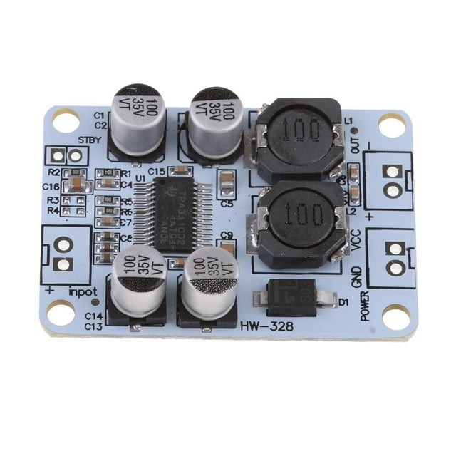 Amplificador de Potencia Mono Digital TPA3110 30W Corriente Alterna 8-26V Sunnimix