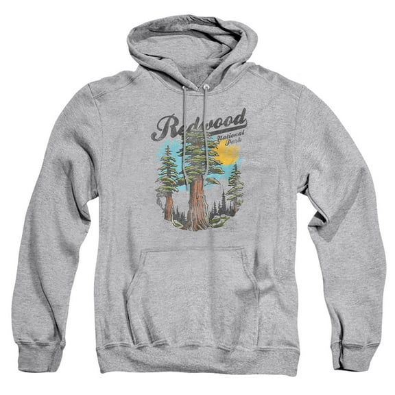 Redwood National and State Parks Vintage Adult Pull-Over Hoodie, Athletic Heather, Large