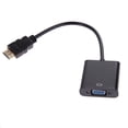 thumbnail image 3 of Adaptador 1080P compatible con Micro HDMI / compatible con Mini HDMI / compatible con HDMI a VGA con audio (negro) Ehuebsd  Para estrenar, 3 of 9