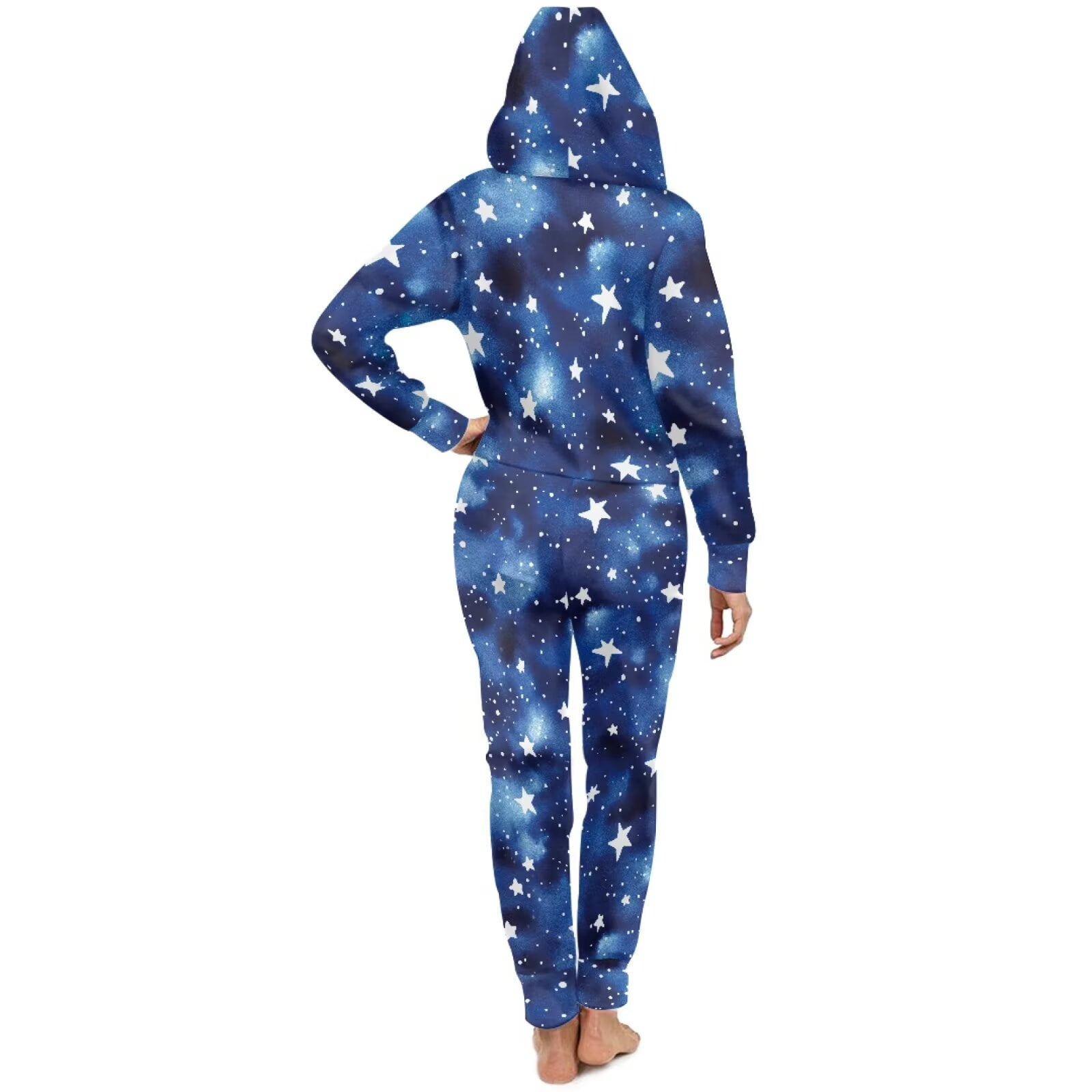 POLERO Cartoon Monster Print Halloween Adult Onesie Pajames for Pajamas Party Men and Women Zipper Playsuit for Couple Cosplay, Size 4XL
