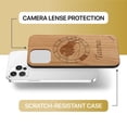 thumbnail image 6 of Case Yard Wooden Case Outside Soft TPU Silicone, Slim Fit Shockproof Wood Protective Phone Cover for Girls Boys Men and Women, Supports Wireless Charging Taurus Sign Design case for iPhone-11-Pro-Max, 6 of 7