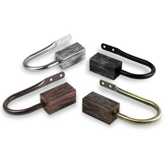 InStyleDesign Birch Curtain Holdback Pair - n/a satin nickel Satin, Nickel Finish, Silver Finish