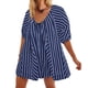 thumbnail image 3 of Trajes de Mujer Casual Moda Impresión Cuello Redondo Cordón Vendaje Manga Corta Bolsillos Traje de Juego, 3 of 5