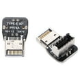 thumbnail image 1 of Adapter 2Pcs Adapter Metal USB3.1 10Gbps Male to Female TypeE Plug Play Extended Data Adapter, 1 of 7