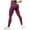Brick Red, variant on Seamless Leggings for Women High Waist Yoga Pants Scrunch Butt Lifting Elastic Tights (Dark Purple, XXL)
