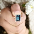 thumbnail image 6 of JEWELRYTREASURE 12x10 mm / 1 Ct Emerald Cut Alexandrite Ring 14k Rose Gold Plated Engagement Ring Solitaire Jewelry for Women Christmas Day Gift for Her, 6 of 7