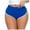 Blue, variant on FNFYFH Clearance Athletic Shorts for Women High Waisted Workout Shorts Yoga Running Biker Womens Summer Elastic Sports Short Pants Comfy Breathable Solid Color Shorts,Black S-XXL