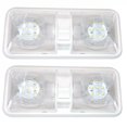 thumbnail image 1 of Labymos 12V RV LED Light Square Double Dome Light For Trailer RV Marine, 1 of 8