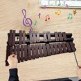 thumbnail image 3 of 30 Note Foldable Glockenspiel Xylophone Wooden Percussion Musical Instrument with Carrying Bag 58 X 34.5cm, 3 of 7
