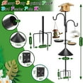 thumbnail image 2 of Teblint 92" Bird Feeding Station, Heavy Duty Bird Feeder Pole Bird House Stand Mount Kit w/ Squirrel Proof Baffle 2 Shepherds Hooks, Adjustable Feeder Stand for Outdoor Wild Birds Watching, 2 of 9