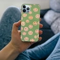 thumbnail image 3 of COMIO  Cute Green Smile Face Phone Case Compatible with iPhone 14 Pro, Happy Smile Face Cover for Men Girls Women Boys, Shockproof Protective Case for iPhone 14 Pro, 3 of 4