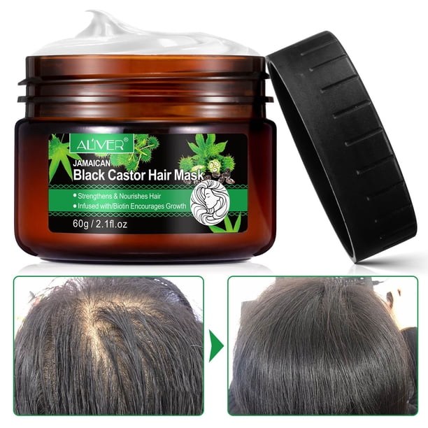 Aliver Jamaican Black Castor Oil Hiar Mask 2.1 fl.oz(60g) Strengthen