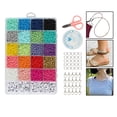 thumbnail image 3 of jifeng Jewelry Making Supplies Kits Kids DIY Alphabet Letter Beads with Elastic String, 3 of 9