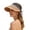 Black, variant on Summer Hats for Women Women Foldable Wide Brim Straw Empty Top Sun Hat Beach Beige One Size