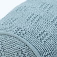 thumbnail image 4 of Mainstays 6" x 18" Blue Cotton Knit Bolster Decorative Pillow, 4 of 5