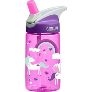  HomTune Cute Water Bottle with Straw for School Kids Girls, BPA  FREE Tritan & Leak Proof & Easy Clean & Carry Handle, 23oz/ 680ml - Unicorn  : Baby