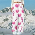 thumbnail image 3 of Stamzod Winter Women's Pajama Pants Women's Sleepwear Thick Warm Fleece Straight Pajamas Fashion Clothing Pink H M, 3 of 4