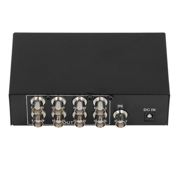 8 Port BNC Video Splitter Box, 1080P Coaxial Signal Distributor Amplifier for Public Video System, TV Teaching, Multi Screens Monitoring