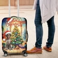 thumbnail image 4 of Merry Christmas German Shorthaired Pointer Santa Hat Xmas Tree Winter Holiday Travel Luggage Cover GSP Lover Dog Gift Suitcase Dust Protective Decor - 01013, 4 of 5