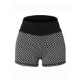 thumbnail image 5 of High Waisted Butt Lifting Yoga Shorts for Women Tummy Control Textured Ruched Shorts Sports Gym Running Beach Hot Pants, 5 of 6