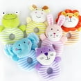 thumbnail image 3 of Sonajeros para bebés recién nacidos, juguetes de peluche con anillo, campanilla de mano, juguetes de sonajero rellenos de animales de dibujos animados Inevent WJ2001-04, 3 of 7