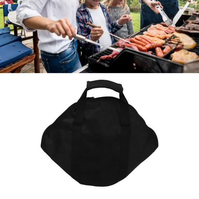 Sac de Rangement pour Outils de Barbecue Extérieur Sac de Transport Multifonctionnel pour Grillades Camping Pique-Nique