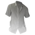 thumbnail image 2 of GZWYHT Mens Casual Button Down Shirts,Mens Shirts Men's Summer Beach Shirt Casual Short Sleeved Overcoat Loose Big And Tall Shirts,Hawaiian Shirt Grey XXL, 2 of 4
