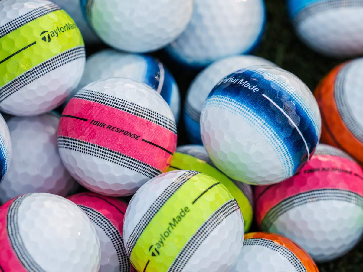 TaylorMade Tour Response Stripe Golf Balls 12pk, Yellow - Walmart.com