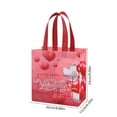 thumbnail image 3 of Meggemo Wedding Valentine's Day Non Woven Fabric Tote Bag Laminated Gift Bag Holiday Present Packaging Bag for Valentine's Day Wedding Gifting Celebration, 3 of 6