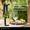 thumbnail image 2 of Coravin - Aérateur Pivotant - pour Utilisation avec Système de Conservation du Vin Pivotant - Aère Rapidement Votre Vin en Bouteille Rouge et Blanc / Préserve la Fraîcheur du Vin / Noir, 2 of 6