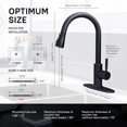 thumbnail image 4 of Single Handle High Arc Pull Out Kitchen Faucet,Single Level Stainless Steel Kitchen Sink Faucets with Pull Down Sprayer, Suitable for Laundry Rv Bar, 4 of 7