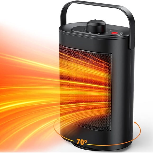 1500W Fan Heater – Energy Saving, Quiet, 3 Heat Settings