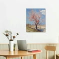 thumbnail image 3 of COMIO  Pink Peach Tree in Blossom painting Reproductions Giclee Canvas Prints Wall Art for Home Decor, 3 of 5