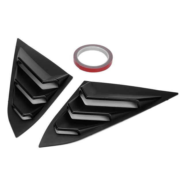 2 piezas de rejillas de ventilación laterales para ventana trasera de Honda Civic 2016-2019
