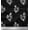 Black, variant on Soimoi Silk Fabric Leaves & Floral Block Printed Fabric 1 Yard 42 Inch Wide