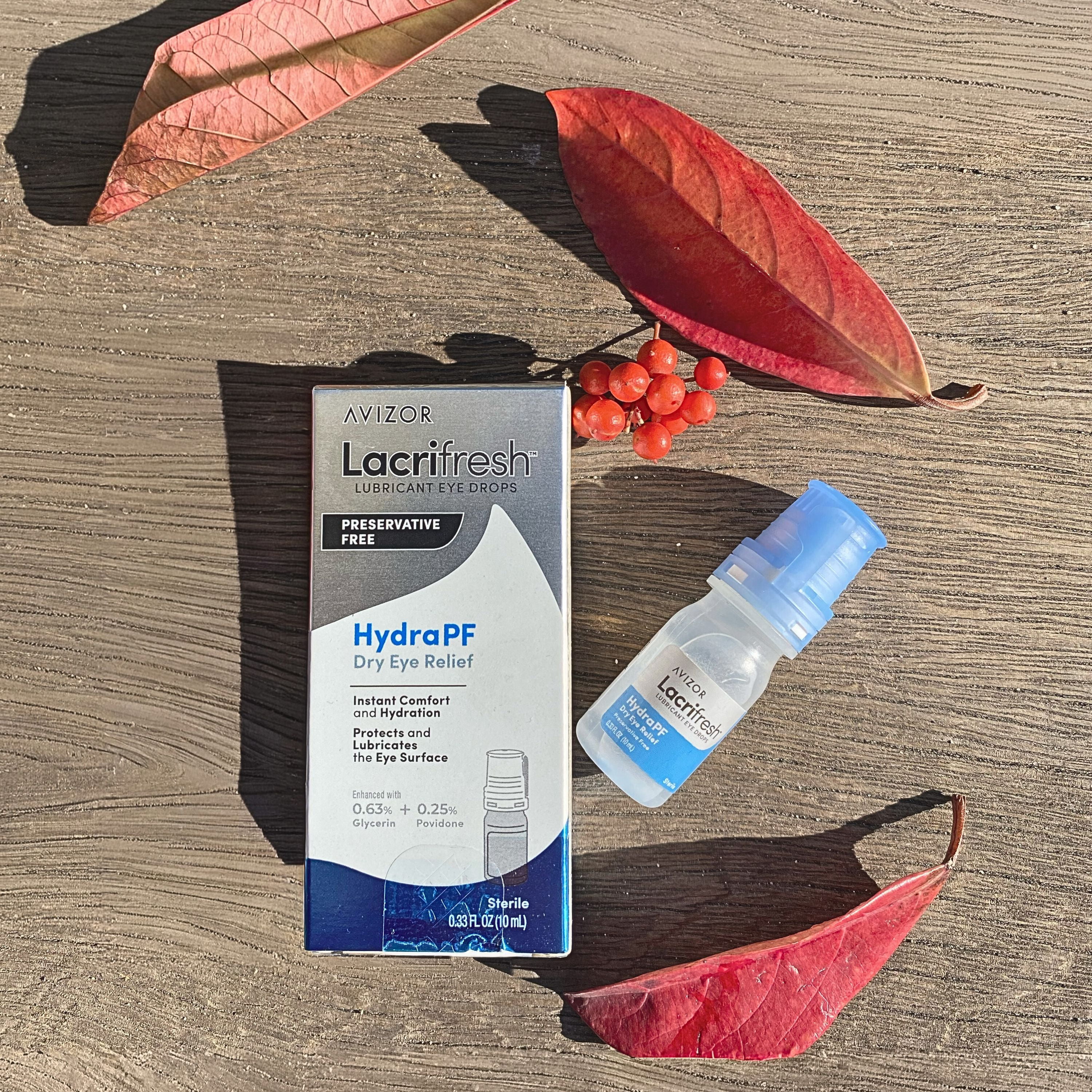 Lacrifresh HydraPF Lubricant Eye Drops for Dry Eye Relief .33 fl