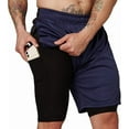 thumbnail image 2 of Ultra Performance Mens Shorts with Spandex Underneath, 2 in 1 Shorts Men, 2 of 5