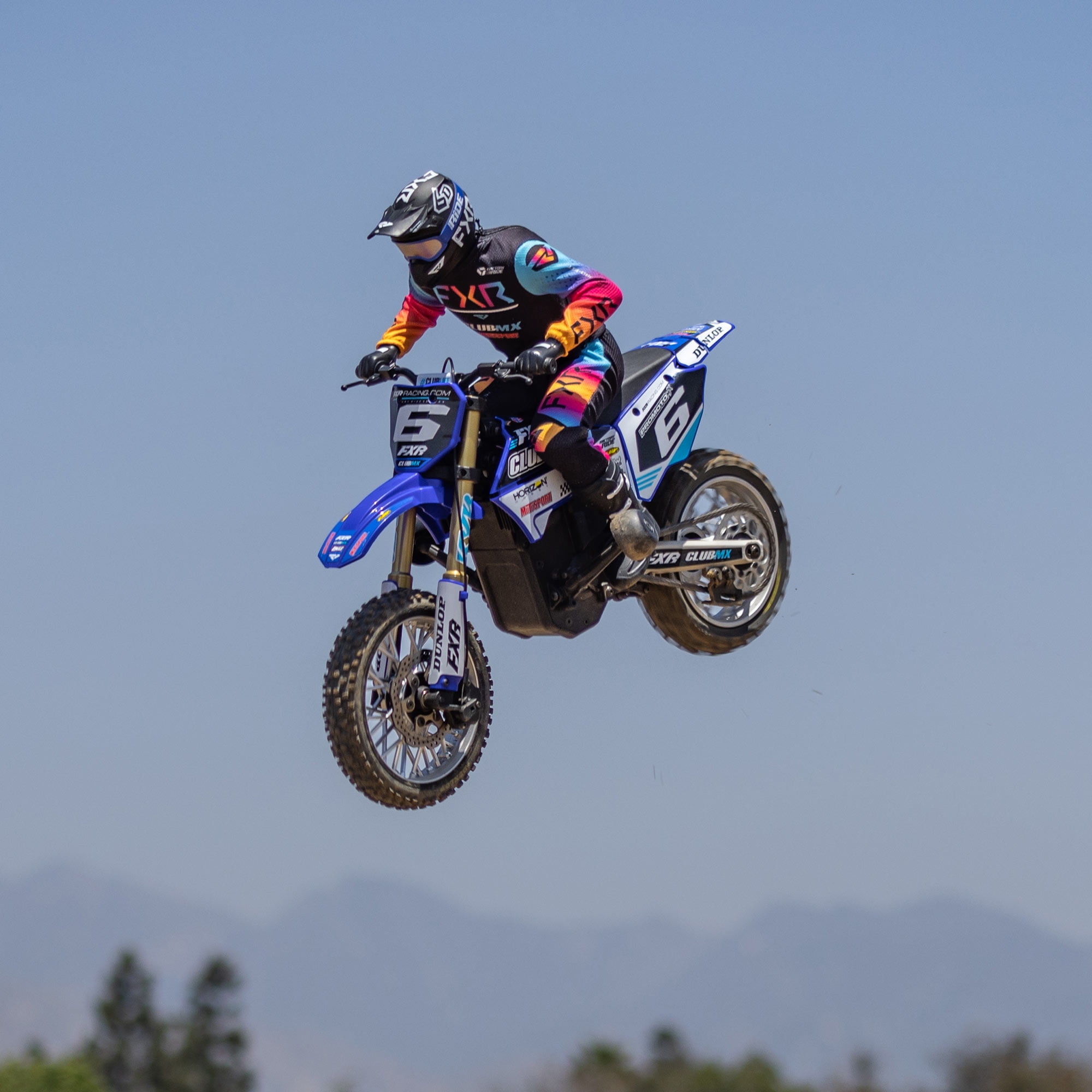 Losi RC Motorcycle Promoto-MX 1/4 Motorcycle Ready-to-Run Battery and Charger Not Included ClubMX LOS06000T2 Blue Other Gas Tank Motorcycle etc.