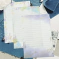 thumbnail image 4 of SKISUNO 24 Sheets Lined Stationery Paper Set Star Sky Vintage Style For Scrapbooking, 4 of 6