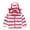 Red, variant on Esaierr Girls Boys Fall Winter Fleece Outwear for Toddler Baby Zip up Coat Stripe Warm Winter Jacket Warm Ears Hooded Cotton Jacket for 9M-5Y